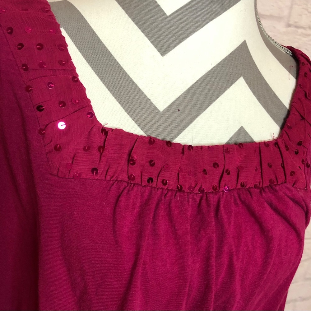 Fuchsia Sequin Top - image 3